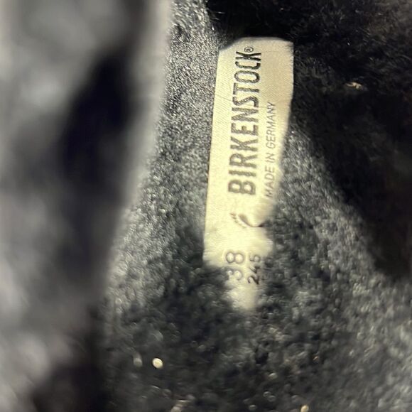 BIRKENSTOCK ARIZONA BIG BUCKLE SHEARLING SANDALS BLACK NWT Various - Picture 7 of 11